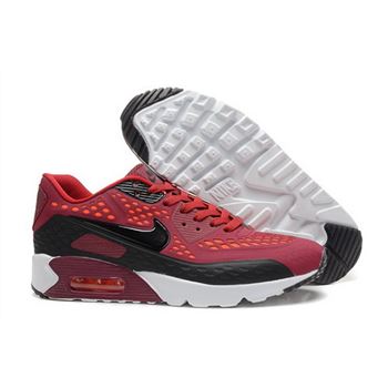 Nike Air Max 90 Hyp Prm Mens Shoes 2015 All Red Black White Hot Factory Store
